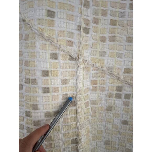 Project Alabama Designer Patchwork Skirt Tan Cream Size S Deadstock Couture Rare - Picture 6 of 13